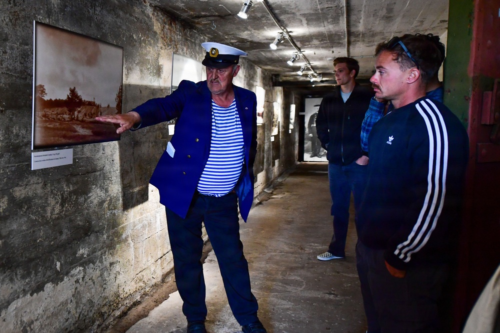 U.S. Navy Sailors participate in a historical tour in Liepaja during BALTOPS 2026