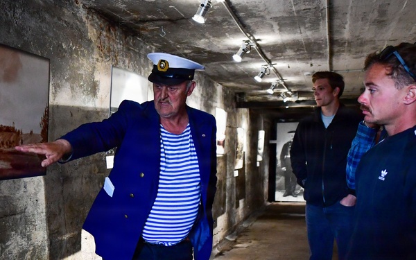 U.S. Navy Sailors participate in a historical tour in Liepaja during BALTOPS 2026