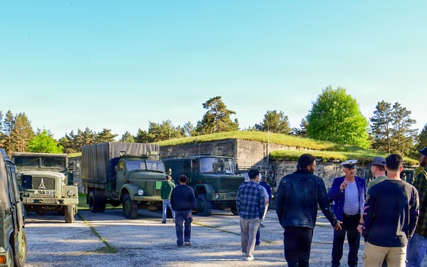 U.S. Navy Sailors participate in a historical tour in Liepaja during BALTOPS 2026
