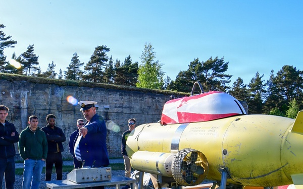 U.S. Navy Sailors participate in a historical tour in Liepaja during BALTOPS 2026