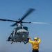 USS Arlington (LPD 24) conducts flight operations with HMLA 167