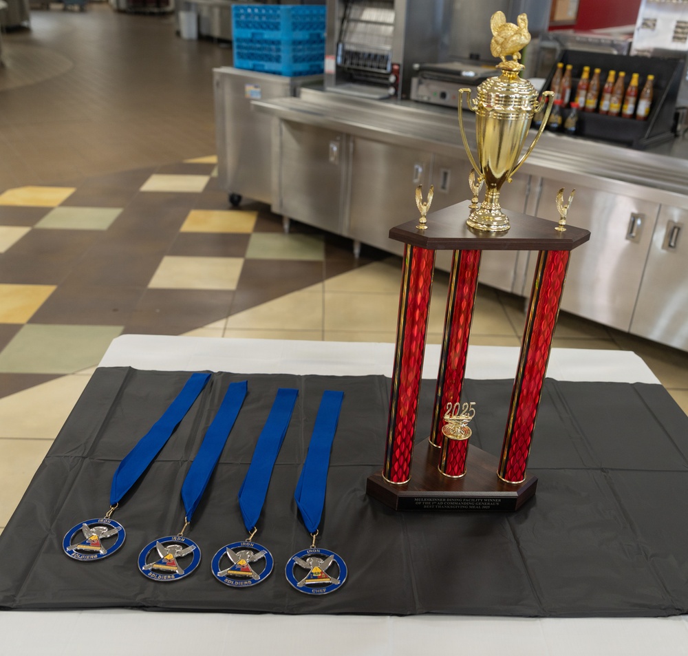 Muleskinner Dining Facility receives 2025 Thanksgiving Trophy
