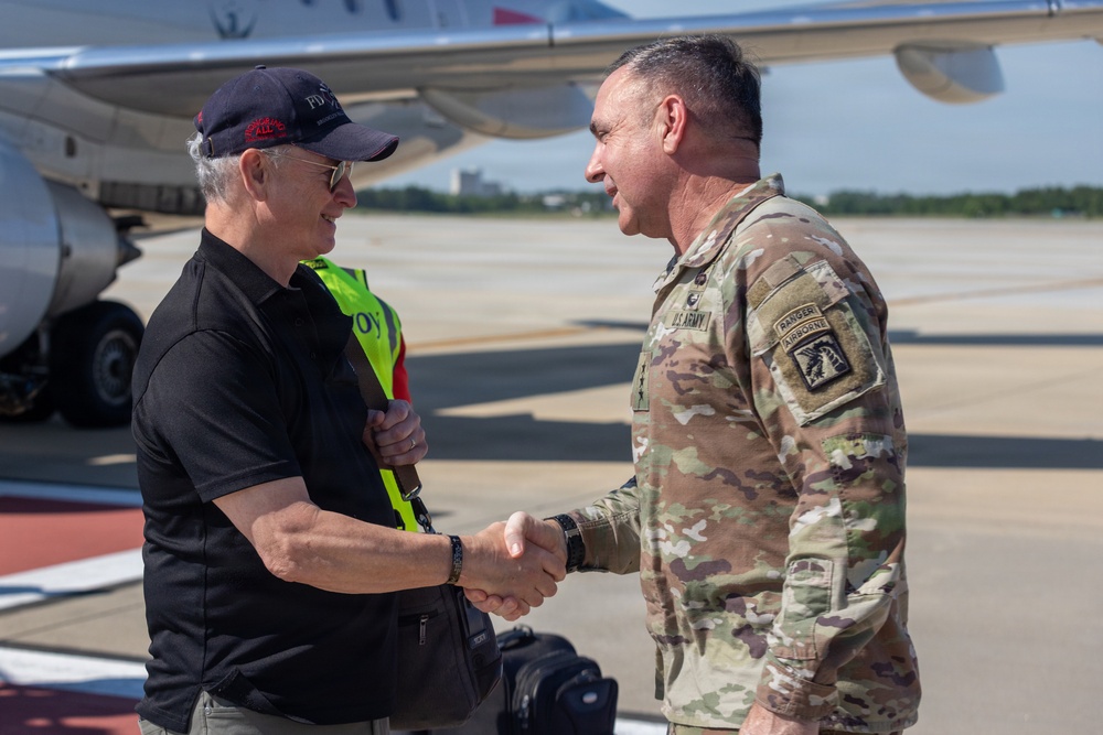 Gary Sinise and the Lt. Dan Band visit Fort Bragg