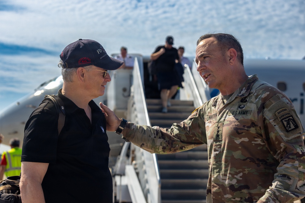 Gary Sinise and the Lt. Dan Band visit Fort Bragg