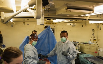 US Reserve Soldiers Treat a Simulated Casualty
