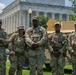 Mississippi National Guard Soldiers patrol ahead of UFC Freedom 250 in Washington, D.C.