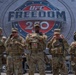 Mississippi National Guard Soldiers patrol ahead of UFC Freedom 250 in Washington, D.C.