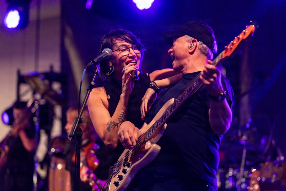 The Lt. Dan Band performs a live concert at Fort Bragg