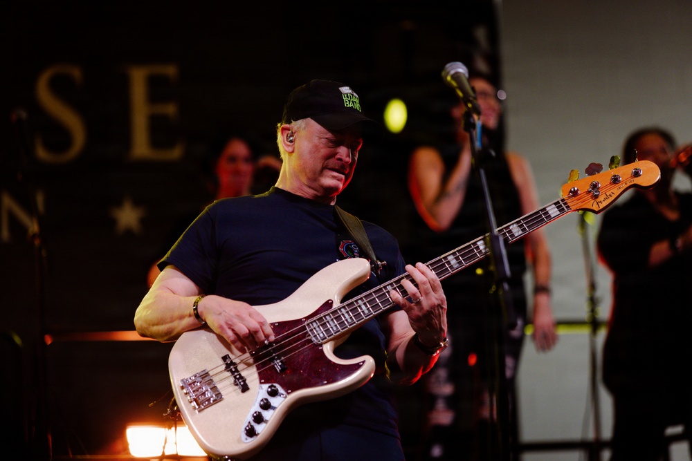 The Lt. Dan Band performs a live concert at Fort Bragg