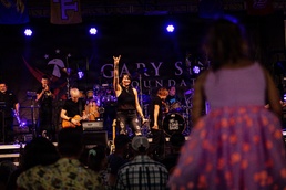 The Lt. Dan Band performs a live concert at Fort Bragg