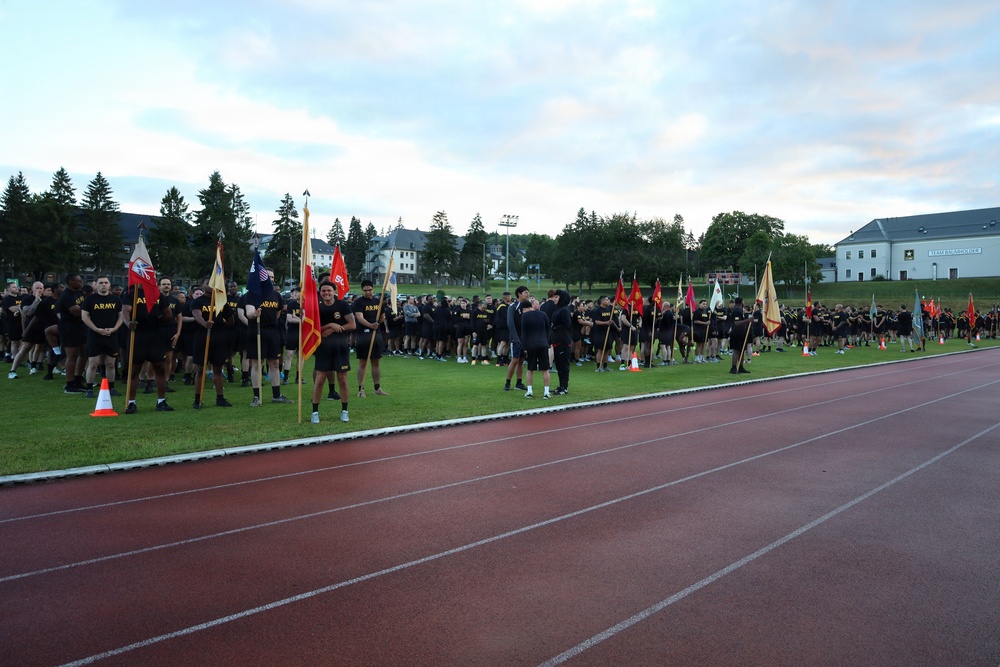 Units Across Baumholder Assemble for Army Heritage Run