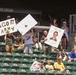 Fans Show Support for Army Soldier 'Tuttle' at Baseball Stadium