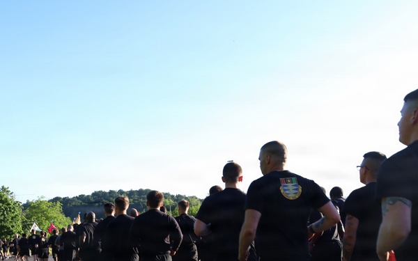 Baumholder Soldiers Push Through Three‑Mile Heritage Run