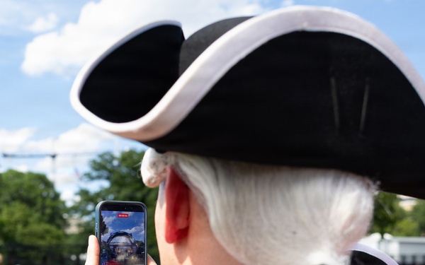 U.S. Army Old Guard Fife and Drum Corps performs at UFC Freedom 250 Fan Fest