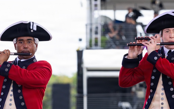 U.S. Army Old Guard Fife and Drum Corps performs at UFC Freedom 250 Fan Fest