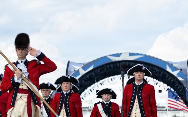 U.S. Army Old Guard Fife and Drum Corps performs at UFC Freedom 250 Fan Fest