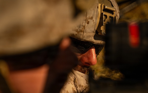 U.S. Marines demonstrate lethality on machine gun range in Romania