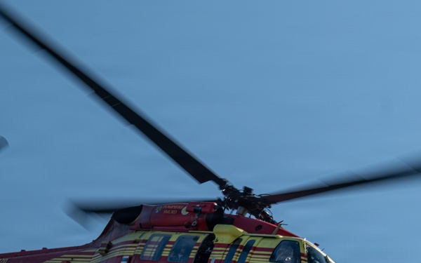 U.S. Marines and Romanian emergency responders conduct casualty evacuation drill during Sea Breeze 26