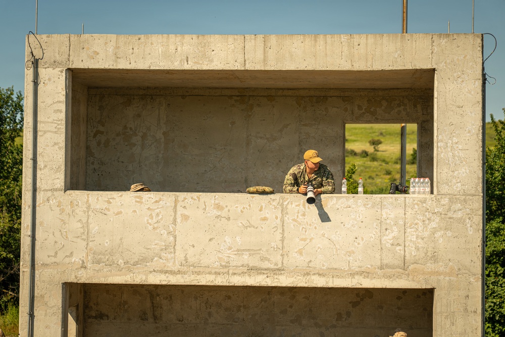 U.S. Marines conduct M240B machine gun range during Sea Breeze 26