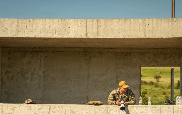 U.S. Marines conduct M240B machine gun range during Sea Breeze 26