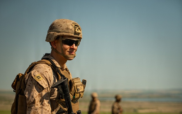 U.S. Marines conduct M240B machine gun range during Sea Breeze 26