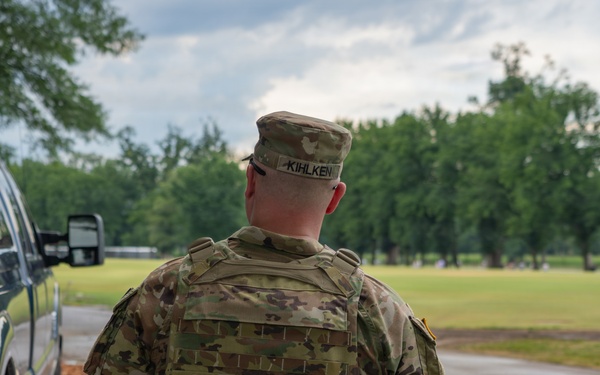 Mississippi National Guardsmen support operations during the UFC Freedom 250 Press Conference