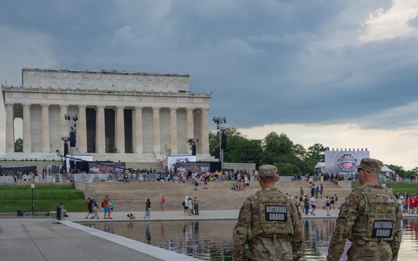 Mississippi National Guardsmen support operations during the UFC Freedom 250 Press Conference