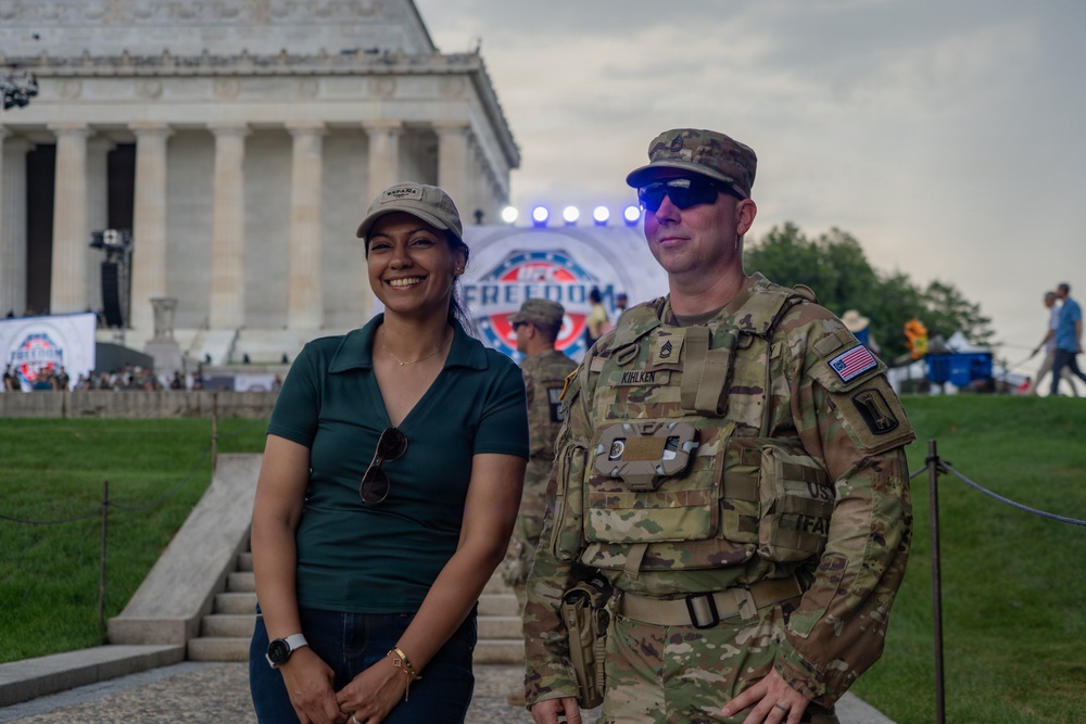 Mississippi National Guardsmen support operations during the UFC Freedom 250 Press Conference