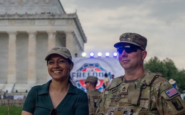 Mississippi National Guardsmen support operations during the UFC Freedom 250 Press Conference