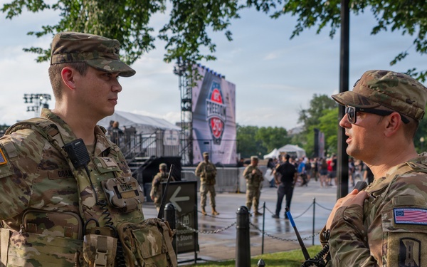Mississippi National Guardsmen support operations during the UFC Freedom 250 Press Conference