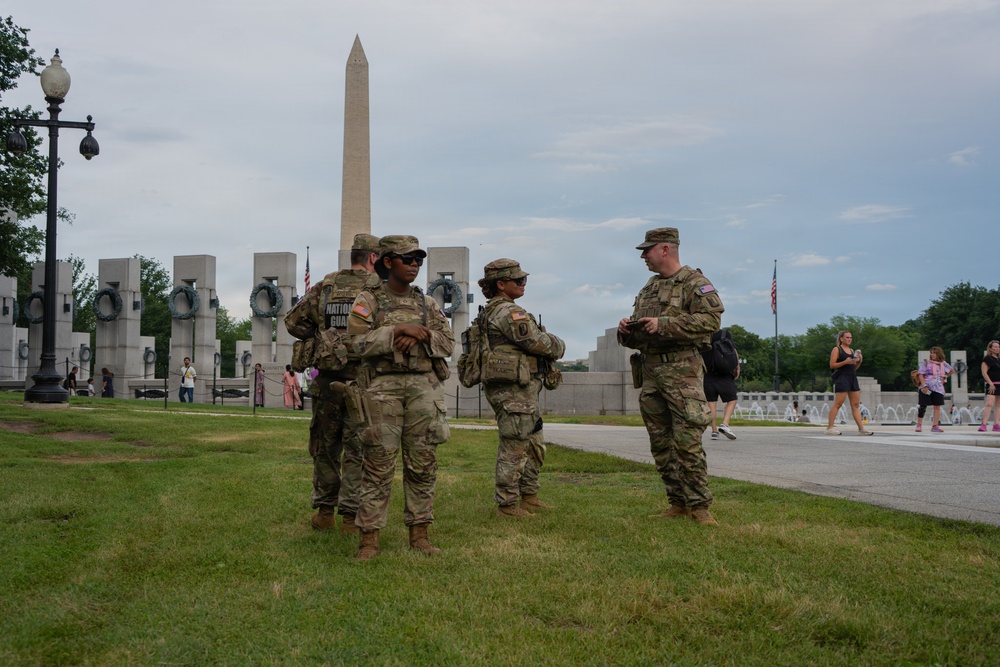 Mississippi National Guardsmen support operations during the UFC Freedom 250 Press Conference