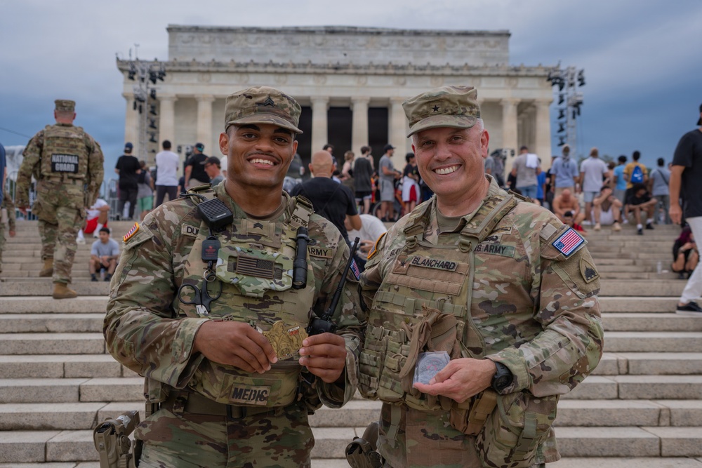 Mississippi National Guardsmen support operations during the UFC Freedom 250 Press Conference