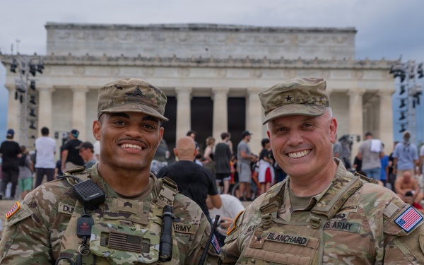 Mississippi National Guardsmen support operations during the UFC Freedom 250 Press Conference