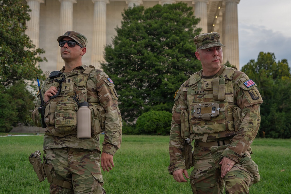 Mississippi National Guardsmen support operations during the UFC Freedom 250 Press Conference