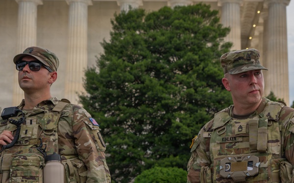 Mississippi National Guardsmen support operations during the UFC Freedom 250 Press Conference