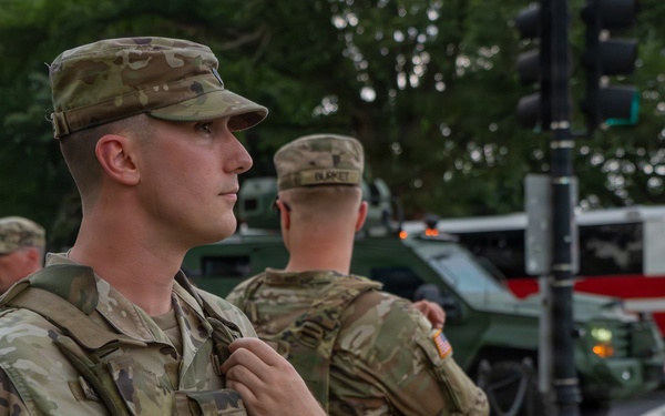 Mississippi National Guardsmen support operations during the UFC Freedom 250 Press Conference