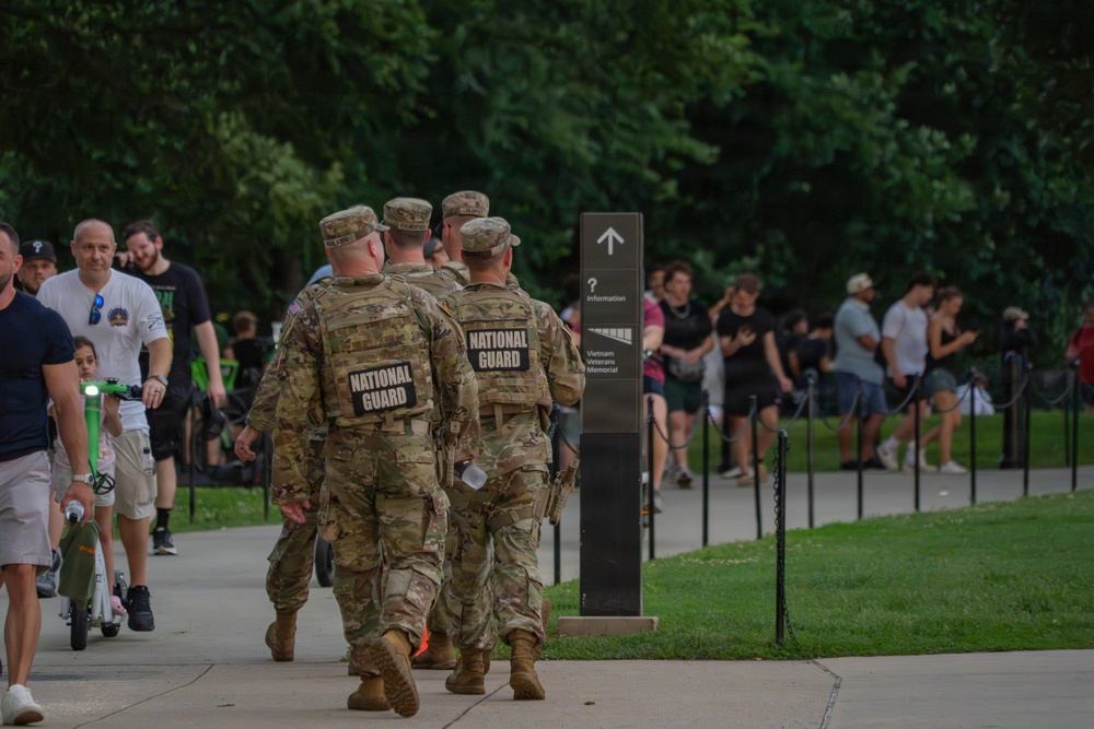 Mississippi National Guardsmen support operations during the UFC Freedom 250 Press Conference