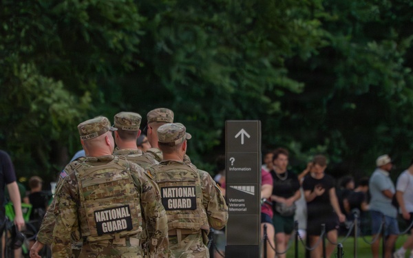 Mississippi National Guardsmen support operations during the UFC Freedom 250 Press Conference