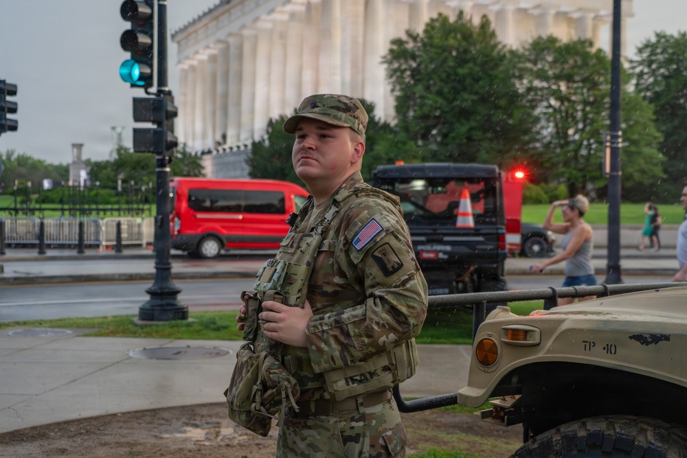 Mississippi National Guardsmen support operations during the UFC Freedom 250 Press Conference