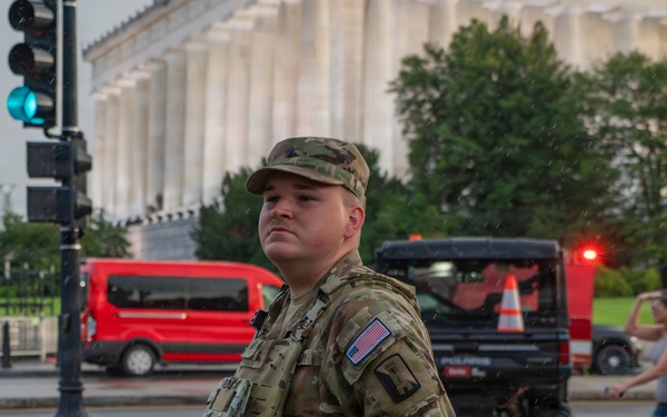 Mississippi National Guardsmen support operations during the UFC Freedom 250 Press Conference