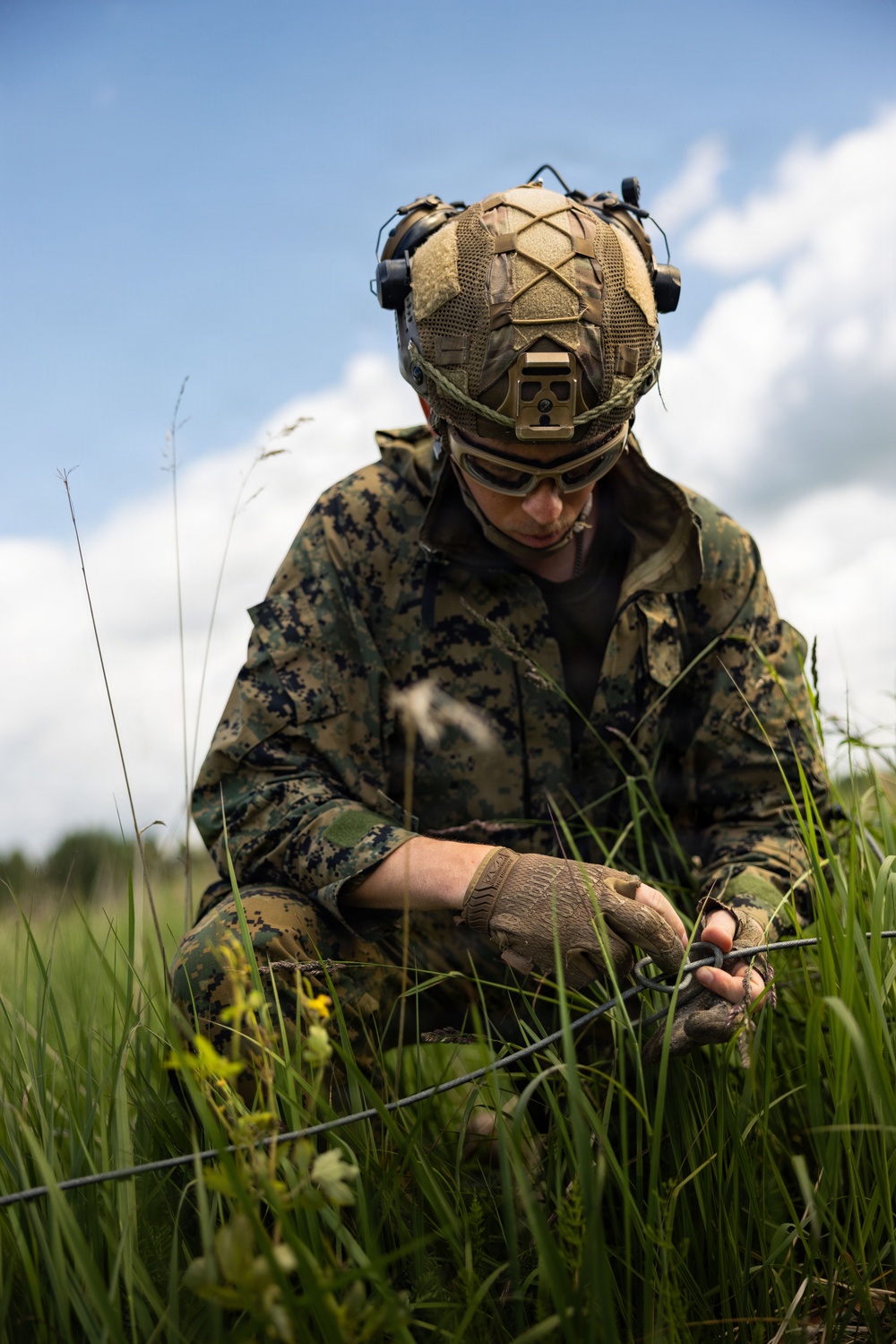U.S. Explosive Ordnance Disposal Marines conduct a demolition range while in Baltic Sea