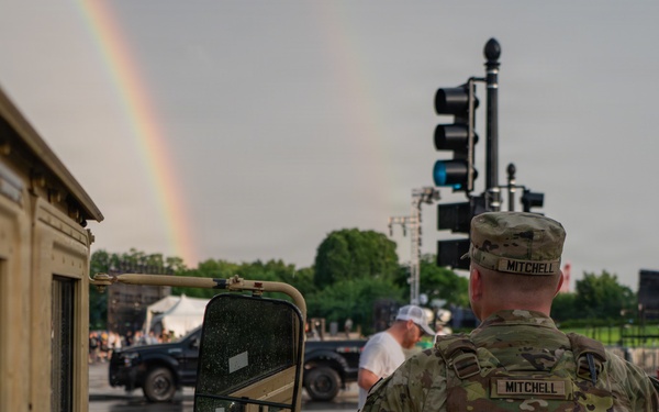 Mississippi National Guardsmen support operations during the UFC Freedom 250 Press Conference