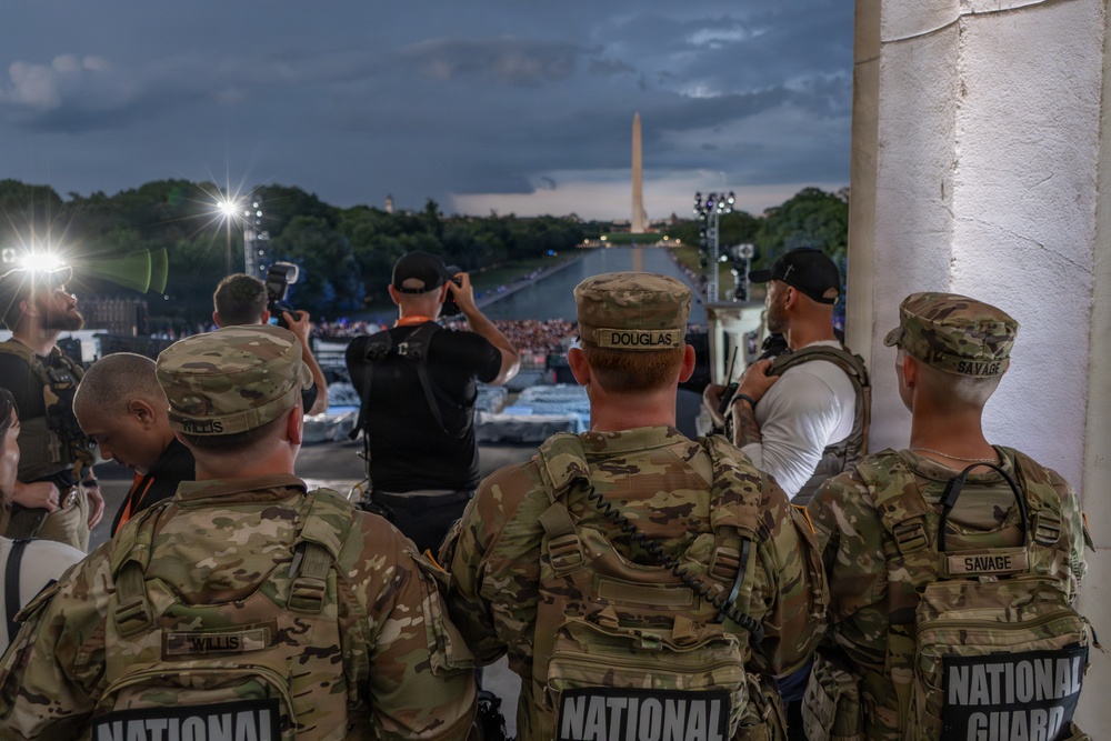 Mississippi National Guardsmen support operations during the UFC Freedom 250 Press Conference