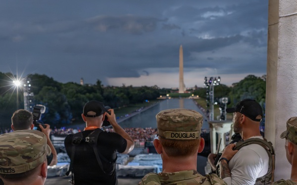 Mississippi National Guardsmen support operations during the UFC Freedom 250 Press Conference