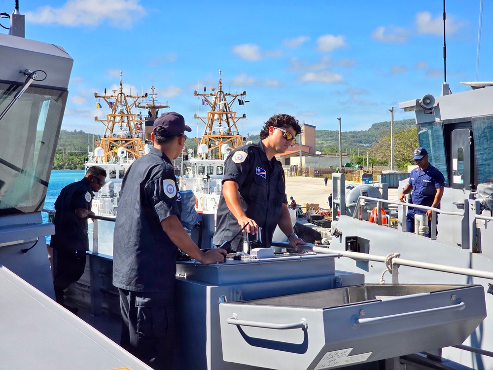 RMIS Jelmae returns to Apra Harbor during Operation Irensia