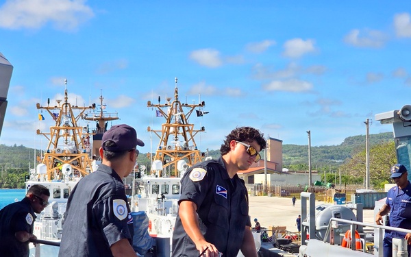 RMIS Jelmae returns to Apra Harbor during Operation Irensia
