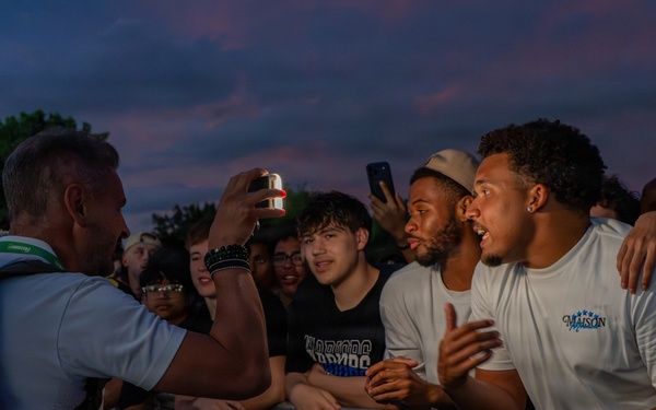Fans gather for the UFC Freedom 250 Press Conference