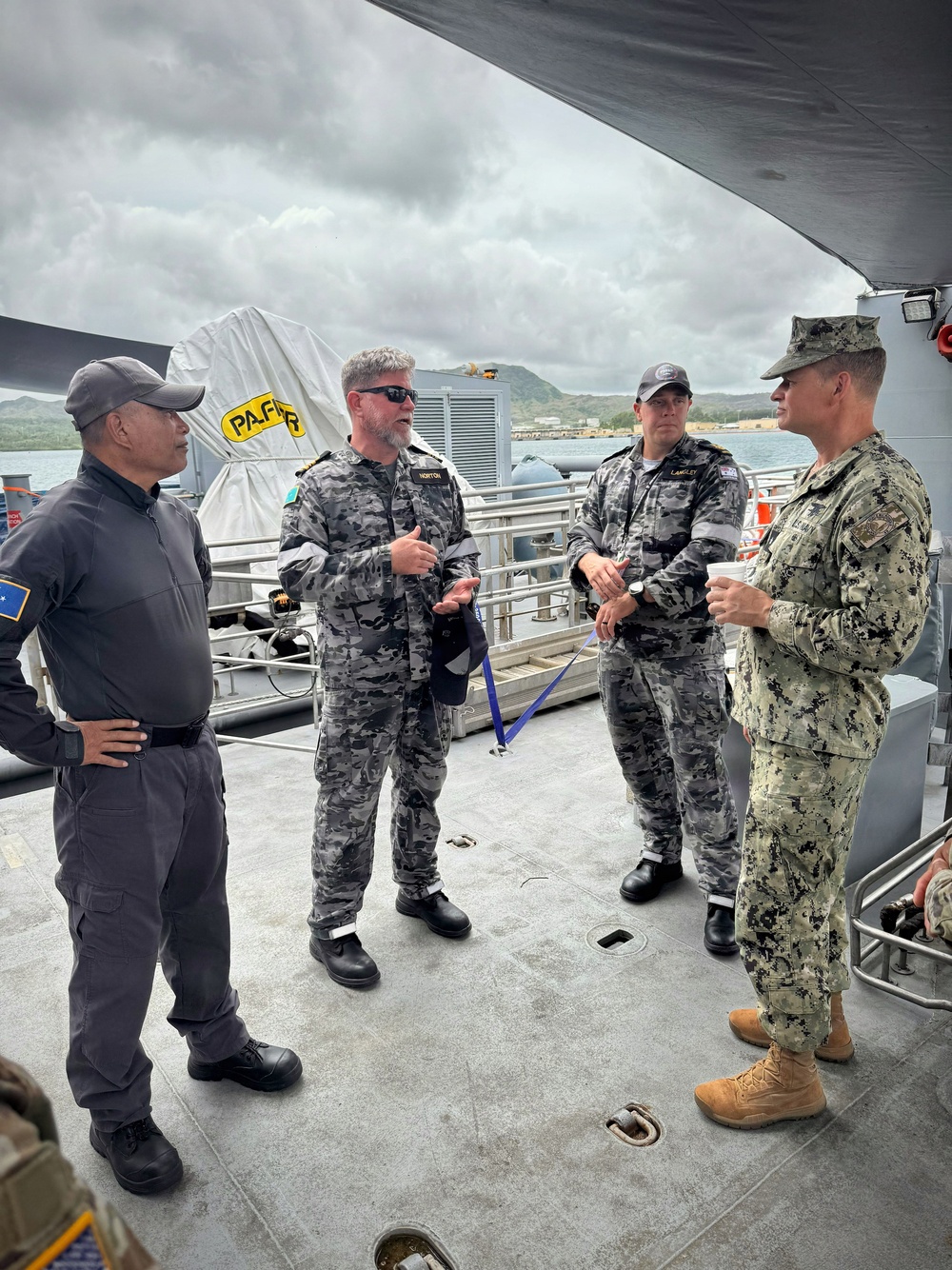 FSM Maritime Wing hosts Rear Adm. Lasky aboard FSS Bethwel Henry