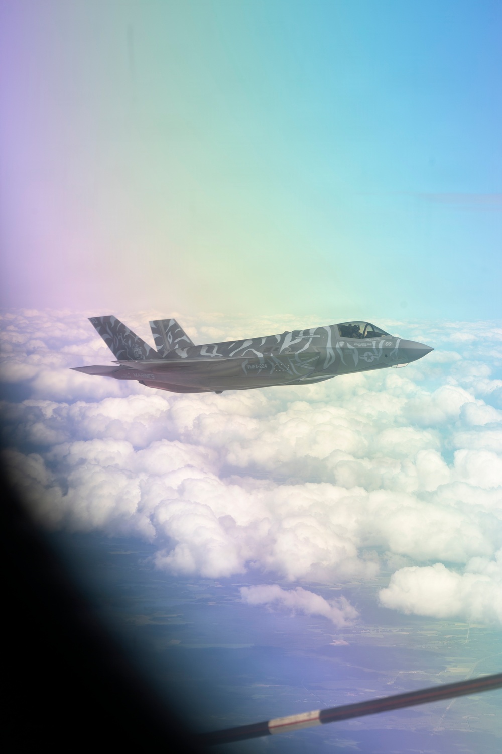 U.S. Marines conduct air to air refueling during exercise Ramstein Flag 2026 in Finland