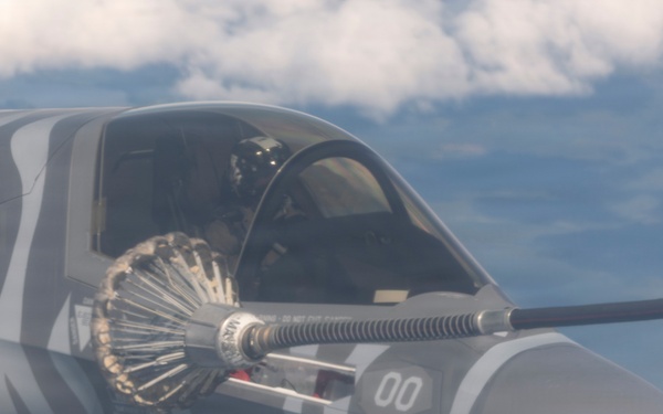 U.S. Marines conduct air to air refueling during exercise Ramstein Flag 2026 in Finland
